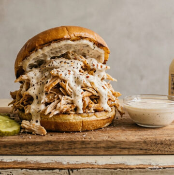 Alabama's Pulled Chicken with White BBQ Sauce