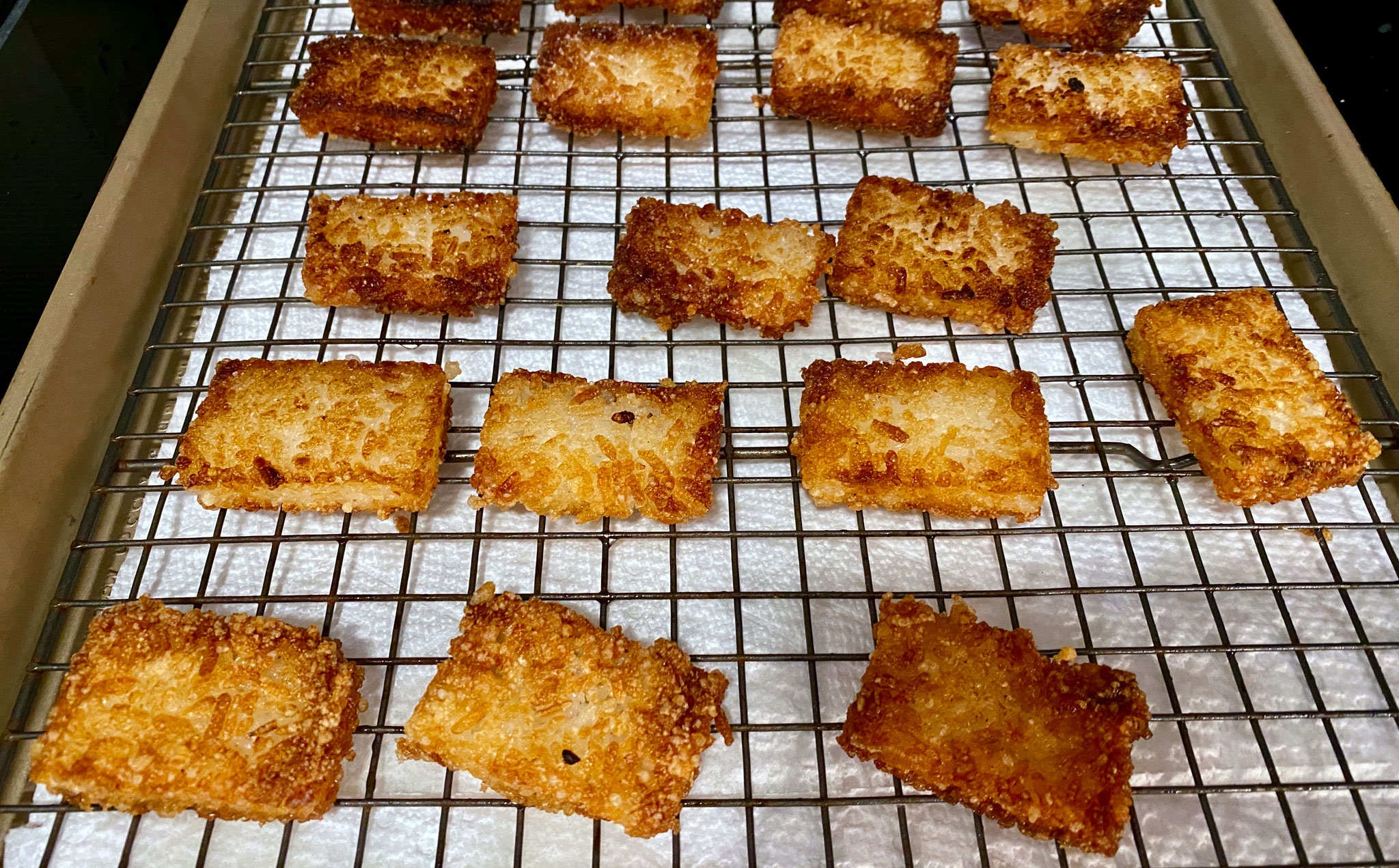 Fried Crispy Rice Bases