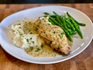 Rabbit Legs in Mustard Sauce